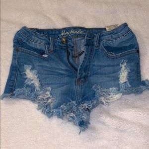 High-Rise Denim Booty Shorts